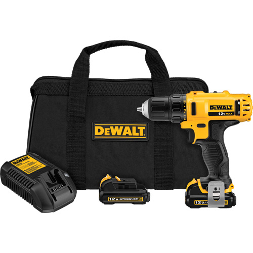 Ensemble perceuse/visseuse max, Lithium-ion, 12 V, Mandrin 3/8", Couple 189 UWO Haskins Industrial Inc.