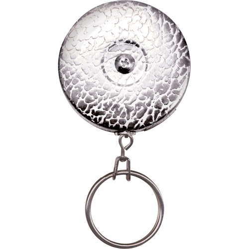 The Original Key Reel, Chrome, 24" Cable, Belt Clip Attachment Haskins Industrial Inc.