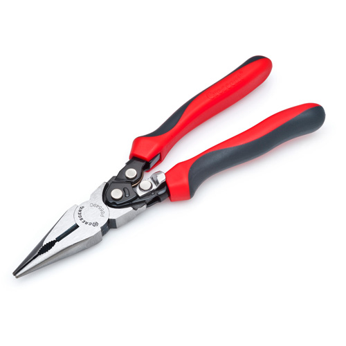 Pro Series Dual Material Long Nose Compound Action Cutting Pliers, 9" L Haskins Industrial Inc.