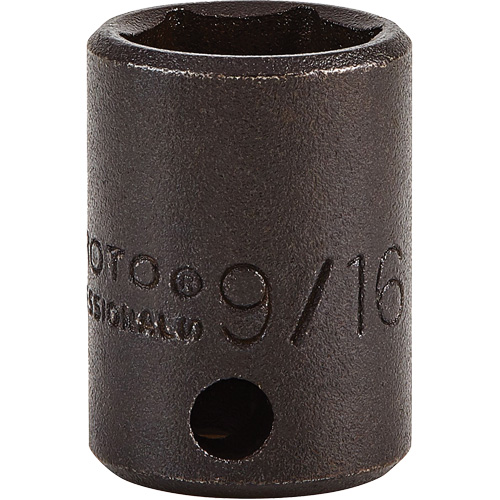 Socket, Impact, 9/16", 3/8" Drive, 6 Points Haskins Industrial Inc.