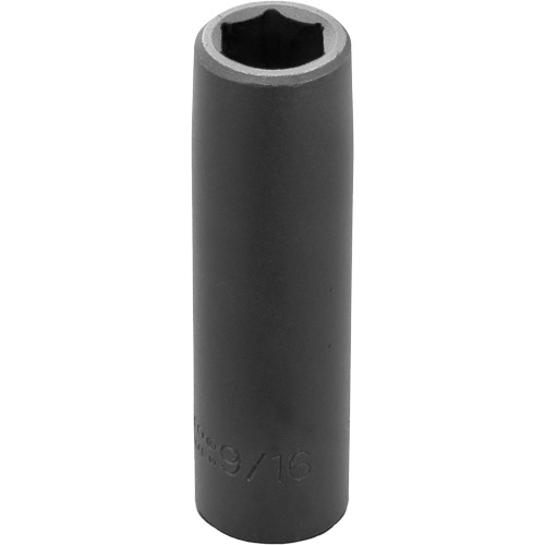 Socket, Impact, 9/16", 1/2" Drive, 6 Points, Deep Haskins Industrial Inc.