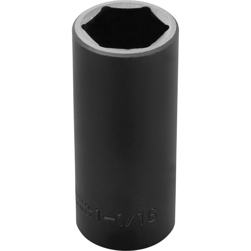 Socket, Impact, 1-1/16", 1/2" Drive, 6 Points, Deep Haskins Industrial Inc.