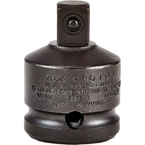 Adapter Socket, Impact, 3/4" Drive, 1/2" Socket, 2.0625" L Haskins Industrial Inc.