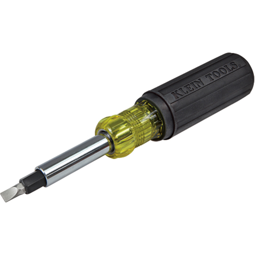 Heavy-Duty Multi-Bit Screwdriver/Nut Driver, 7-9/10" L, Cushion Grip Handle Haskins Industrial Inc.