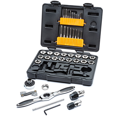 Metric Ratcheting Tap & Die Set, 42 Pieces Haskins Industrial Inc.