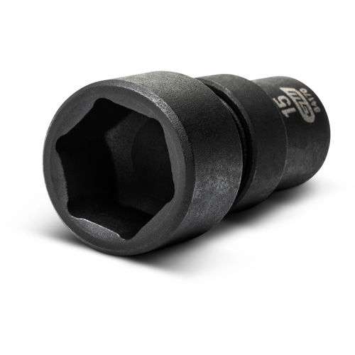 Jeu de 12 douilles m&eacute;triques flexibles universelles &agrave; chocs 1/4" &agrave; 6 pans Haskins Industrial Inc.