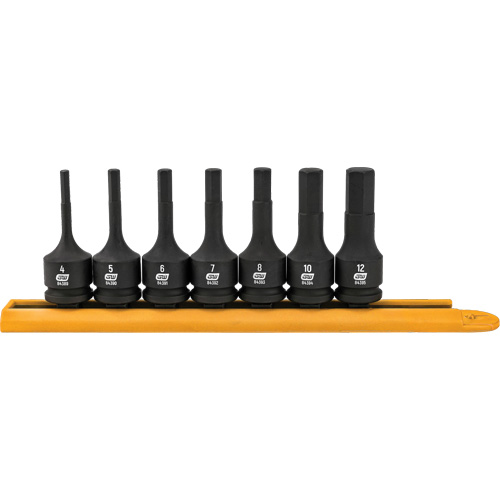 Hex Bit Impact Metric Socket Set, 7 Pieces Haskins Industrial Inc.