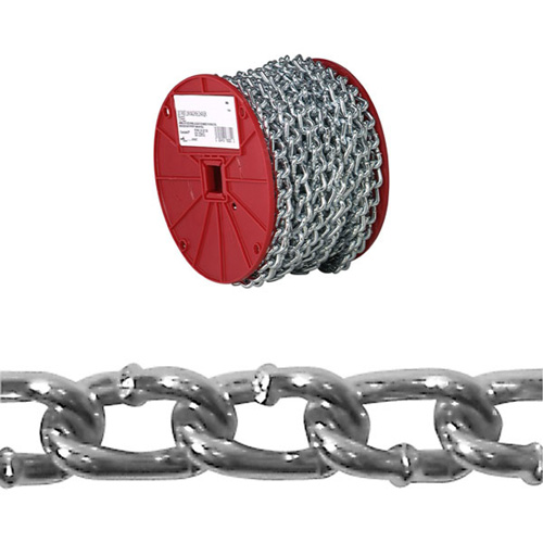 Chaîne torsad&eacute;e, Acier &agrave; faible teneur en carbone, #2 x 125' (38,1 m) l, Charge d'utilisation 310 lb (0,155 tonne) Haskins Industrial Inc.