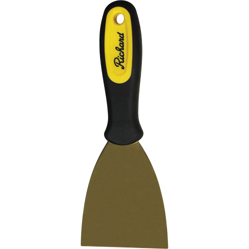 Grattoirs muraux rigides, Lame Laiton, Largeur 3", Manche Plastique Haskins Industrial Inc.