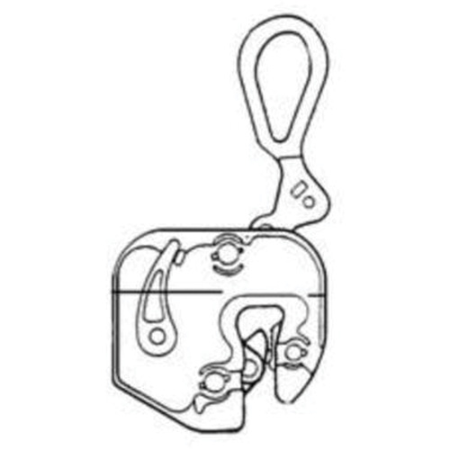 GXL Plate Clamp, 4000 lbs. (2 tons), 1/16" - 7/8" Jaw Opening Haskins Industrial Inc.