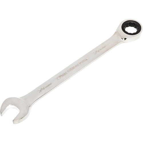 72-Tooth Ratcheting Combination Wrench, 12 Point, 30 mm, Chrome/Polished Finish Haskins Industrial Inc.
