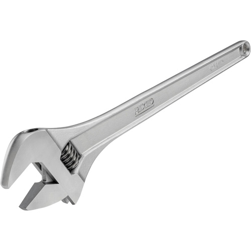 Adjustable Wrench, 6" L, 3/4" Max Width, Chrome Haskins Industrial Inc.