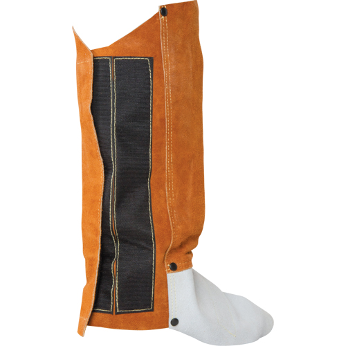 Leather Spats, 14" L, Lava Brown Haskins Industrial Inc.