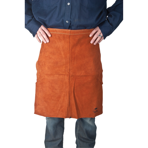 Leather Apron, Waist, 24" L, Lava Brown Haskins Industrial Inc.