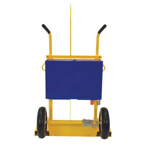 Welding Cylinder Torch Cart, Pneumatic Wheels, 24" W x 19-1/2" L Base, 500 lbs. Haskins Industrial Inc.