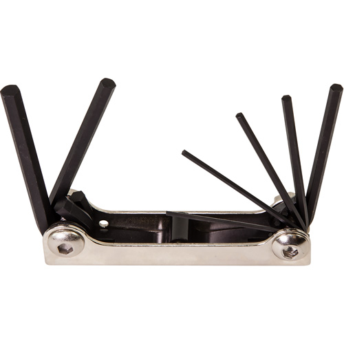 Folding Hex Key Set, 7 Pcs., Metric Haskins Industrial Inc.