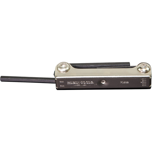 Folding Hex Key Set, 7 Pcs., Metric Haskins Industrial Inc.