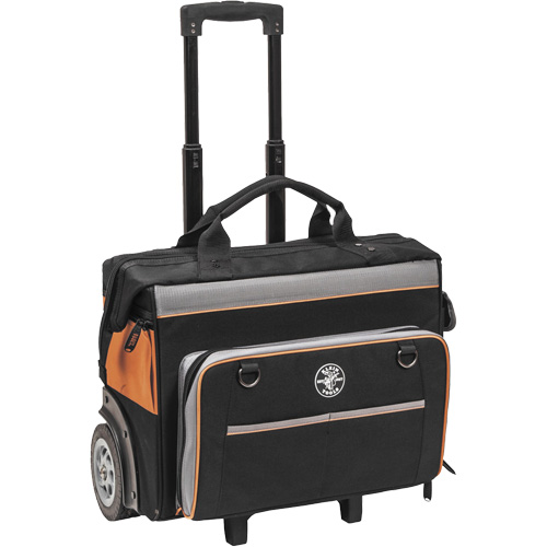 Sac &agrave; outils roulant Tradesman Pro, Polyester balistique, 24 pochettes, Noir/Orange Haskins Industrial Inc.