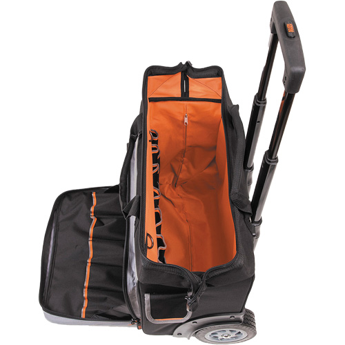 Sac &agrave; outils roulant Tradesman Pro, Polyester balistique, 24 pochettes, Noir/Orange Haskins Industrial Inc.