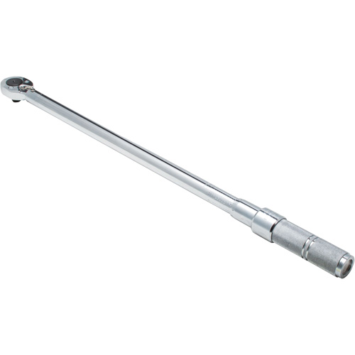 Ratcheting Head Micrometer Torque Wrench, Click, 1/2" Square Drive, 50 - 250 lbf. Ft Haskins Industrial Inc.