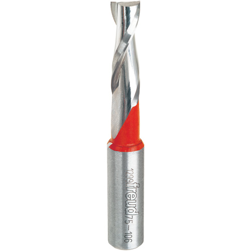 Up Spiral Router Bit, 3/8" Dia., 1-1/4" Carbide Height, 3" L, 1/2" Shank Haskins Industrial Inc.