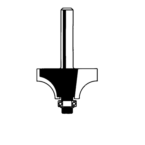 Fraise &agrave; baguette, 5/8" dia., 1/4" tige Haskins Industrial Inc.