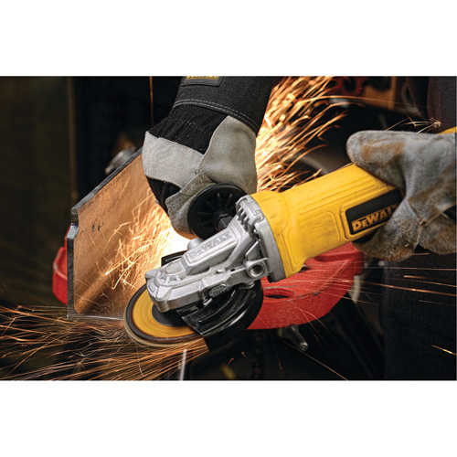 Paddle Switch Small Angle Grinder, 4-1/2", 120 V, 9 A, 12000 RPM Haskins Industrial Inc.