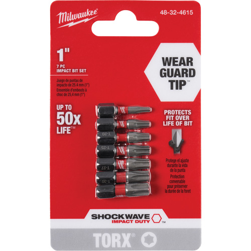Shockwave 1" Impact Duty Torx&reg; Bit Set Haskins Industrial Inc.