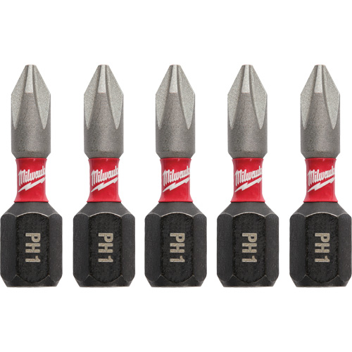 Shockwave Impact Insert Bits, Phillips, #1, 1/4" Drive Haskins Industrial Inc.