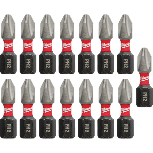 Forets &agrave; chocs Shockwave, Phillips, #2, Prise 1/4" Haskins Industrial Inc.