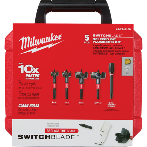 Switchblade Plumber's Self-Feed Bit Set Haskins Industrial Inc.