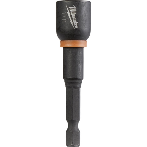 Shockwave Impact Duty Nut Driver, 1/4" Tip, 7/16" Drive, 2-9/16" L, Magnetic Haskins Industrial Inc.