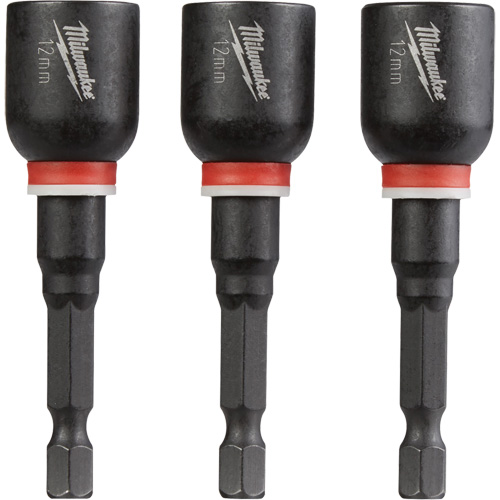 Shockwave Impact Duty Nut Driver, 1/4" Tip, 12 mm Drive, 2-9/16" L, Magnetic Haskins Industrial Inc.
