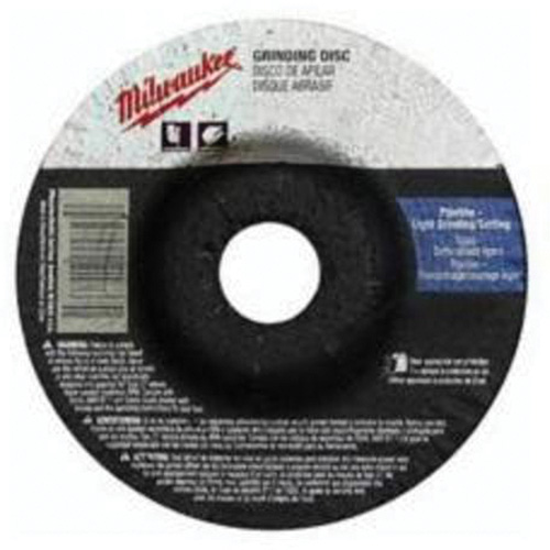 Meule, 4-1/2" x 1/8", Arbre 7/8", Oxyde d'aluminium, Type 27 Haskins Industrial Inc.