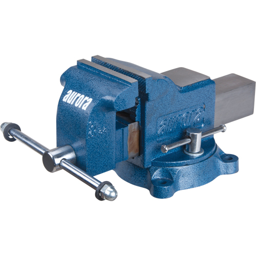 Heavy-Duty Bench Vise, 4" Jaw Width Haskins Industrial Inc.