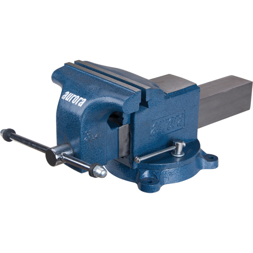 Heavy-Duty Bench Vise, 8" Jaw Width Haskins Industrial Inc.