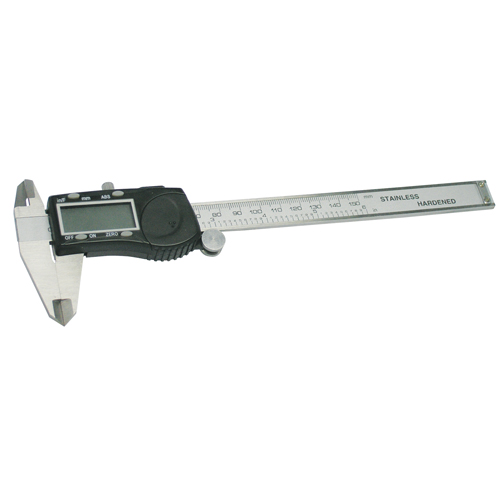 Digital Fractional Caliper, 0.005" (0.01 mm) Resolution, 0" - 6" ( 0 mm - 150 mm) Range Haskins Industrial Inc.