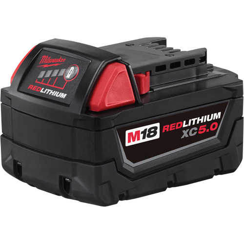 Bloc-piles &agrave; capacit&eacute; &eacute;tendue M18 Redlithium XC5.0 , Lithium-ion, 18 V, 5 A Haskins Industrial Inc.