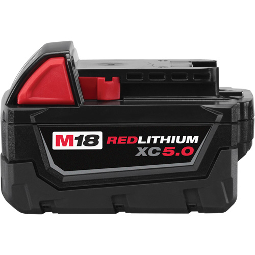Bloc-piles &agrave; capacit&eacute; &eacute;tendue M18 Redlithium XC5.0 , Lithium-ion, 18 V, 5 A Haskins Industrial Inc.