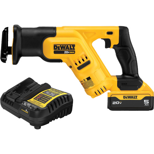 Max Compact Reciprocating Saw Kit, 20 V, Lithium-Ion Battery, 0-2900 SPM Haskins Industrial Inc.