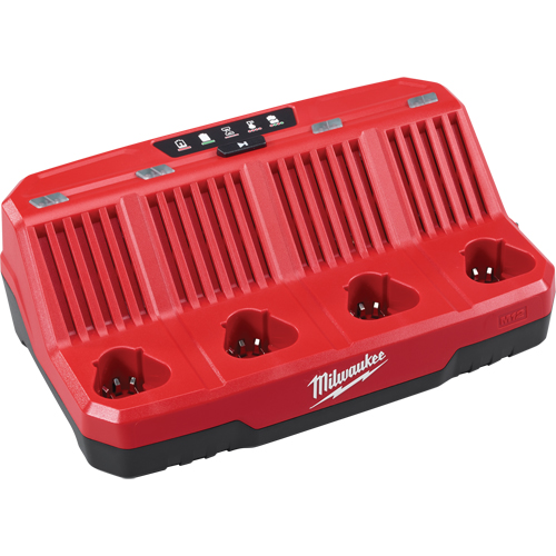 M12 Four Bay Sequential Charger, 12 V, Lithium-Ion Haskins Industrial Inc.