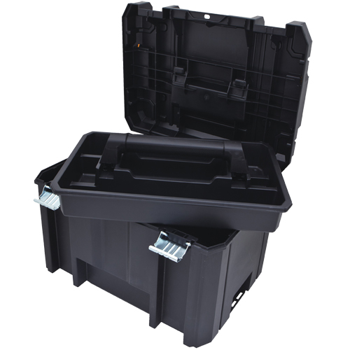 TSTAK&reg; Deep Box, 17-1/4" x 13" x 11-7/8", Black Haskins Industrial Inc.