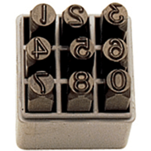 Jeu de num&eacute;ros &agrave; estamper &agrave; la main, 9 morceaux Haskins Industrial Inc.