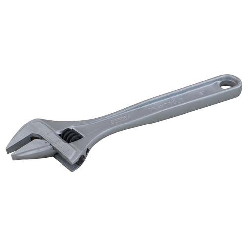 Adjustable Wrench, 6" L, 1" Max Width, Plain Haskins Industrial Inc.