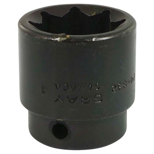 Socket, Impact, 1", 1/2" Drive, 8 Points Haskins Industrial Inc.