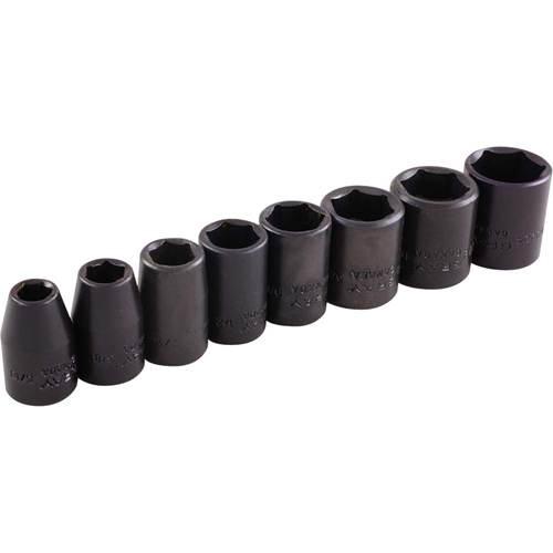 Jeu de douilles, 8 Mcx, Chocs, Prise de 3/8" Haskins Industrial Inc.