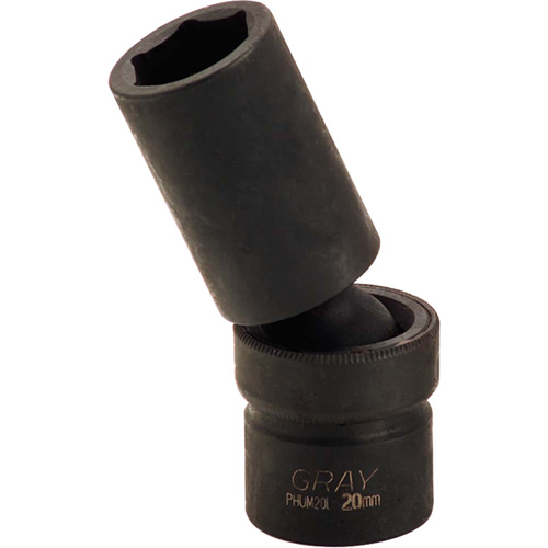 Universal Joint Socket , 10 mm, 1/2" Drive, 6 Points Haskins Industrial Inc.