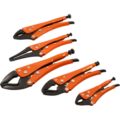 Locking Plier Set, 5 Pieces Haskins Industrial Inc.