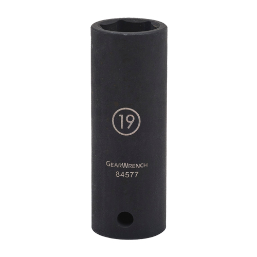 Socket, Impact, 24 mm, 1/2" Drive, 6 Points, Deep Haskins Industrial Inc.