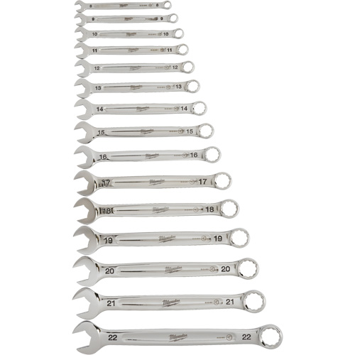 Wrench Set, Combination, 15 Pieces, Metric Haskins Industrial Inc.